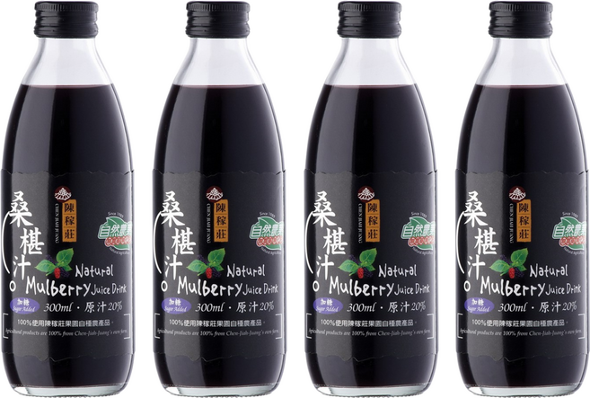 陳稼莊 即飲桑椹汁 加糖, 300ml, 4瓶