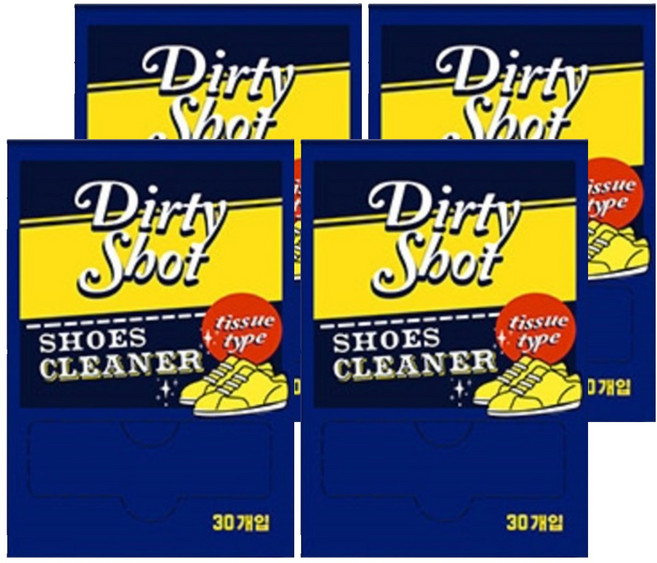 아케이 리빙 더티샷 신발클리너 30p, 4개