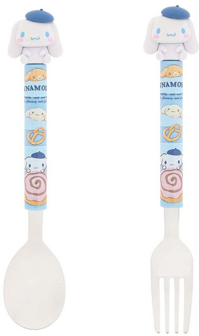 LiLFANT 立體餐具組, 大耳狗, 湯匙 + 叉子, 1組