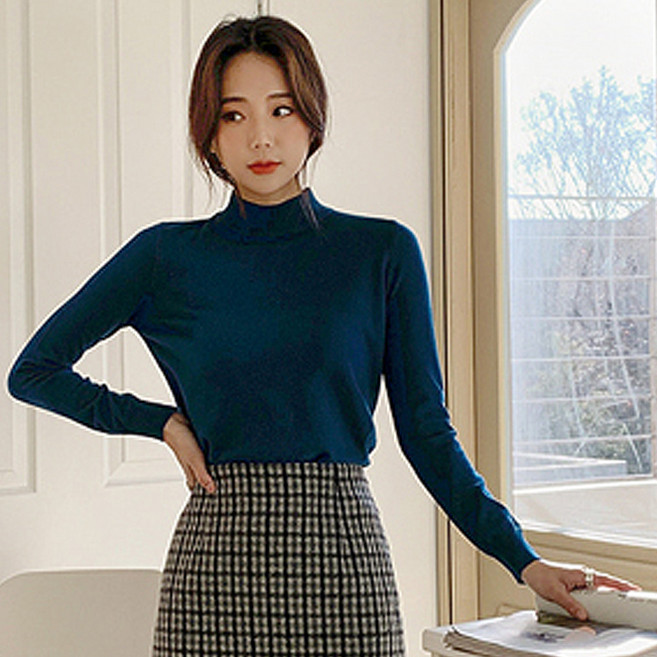 엔비룩 여성용 반목 무지 니트