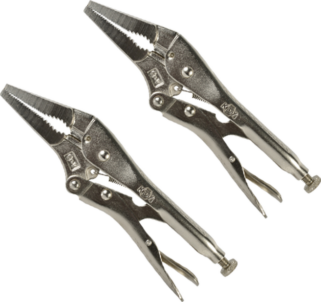 케이디와이 롱 노우즈 락킹 플라이어 K-LN9, 2개