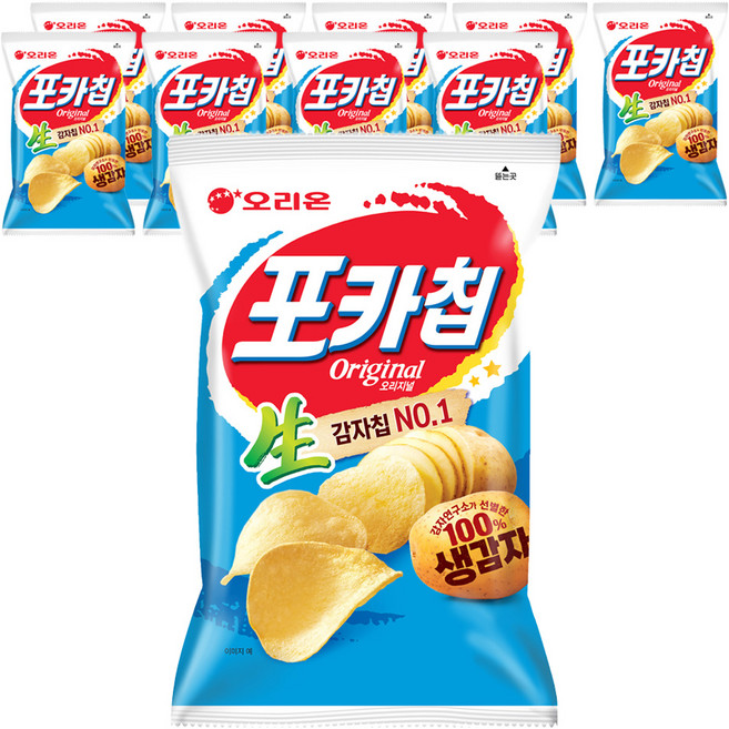 포카칩 오리지널, 137g, 10개