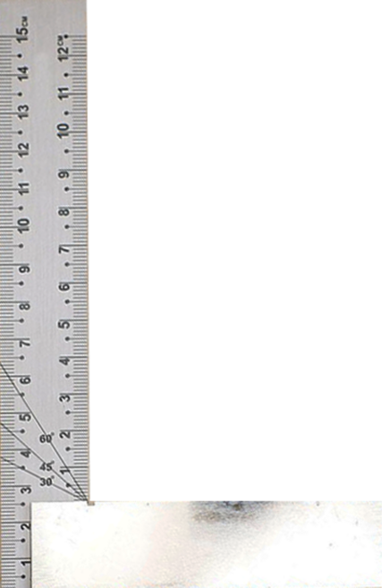 E-BASE 百駒尺業 鐵工角尺 清晰蝕刻 L12-150MM 6吋鋼尺160 x 22 x 1.8mm 底座90 x 22 x 12mm, 1個