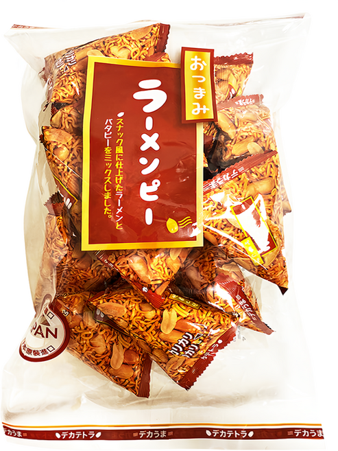 日本橫井 三角包花生點心麵 日式調味 鹹香酥脆 獨立包裝, 208g, 1袋