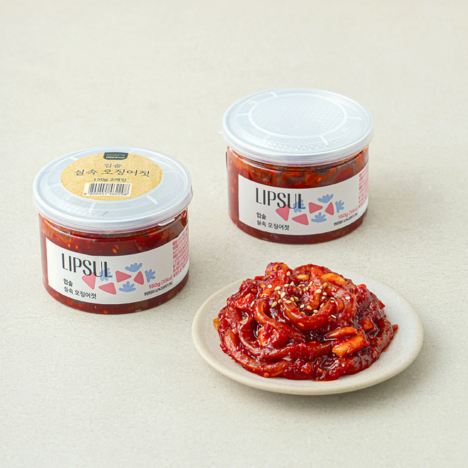 입술 실속 오징어젓, 2개, 150g