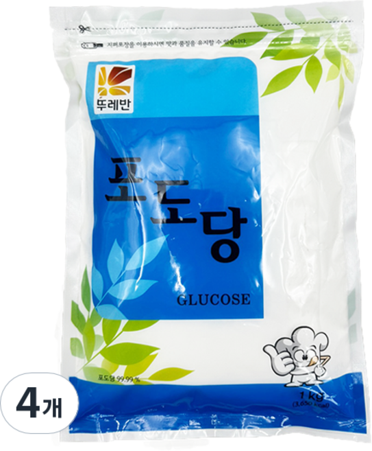 뚜레반 포도당, 1kg, 4개