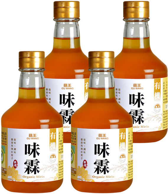 菇王 有機味霖, 300ml, 4瓶