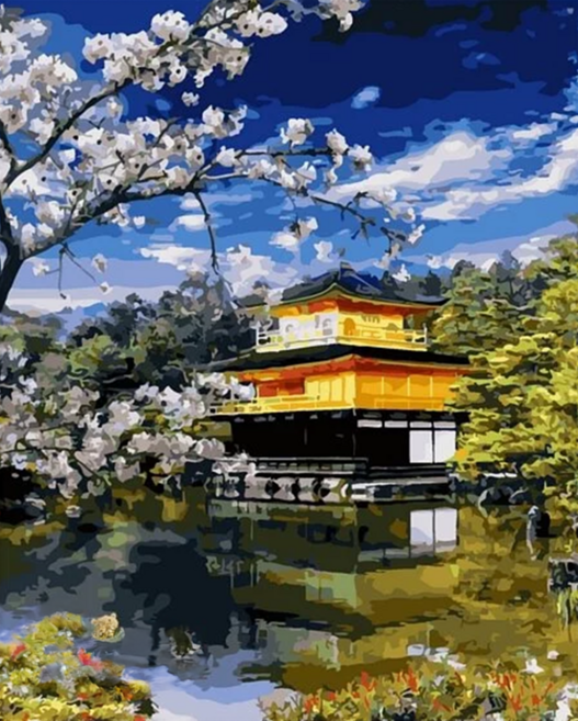 ArtLife 藝術生活 數字油畫DIY DT213 50 x 40cm, 春遊金閣寺, 1個
