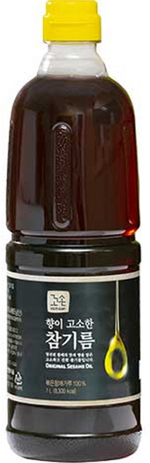 꼬손 향이 고소한 참기름, 1L, 1개