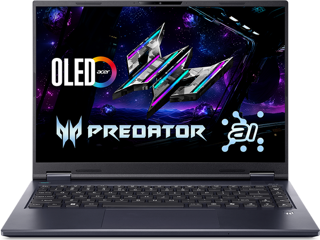 acer 宏碁 Predator Predator WQXGA+/OLED 14.5吋, Intel Core Ultra 9 285H, NVIDIA GeForce RTX 5070, 32GB LPDDR5X, 1TB SSD, Windows 11, 黑色, PHN14-71-96GV