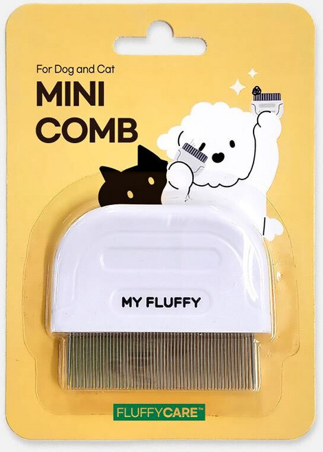 마이플러피 반려동물 속 시원한 눈꼽빗 6.5 x 5.5 cm, 혼합색상, 1개