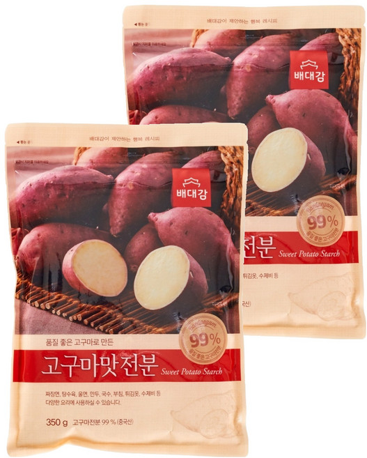 배대감 고구마맛 전분, 350g, 2개