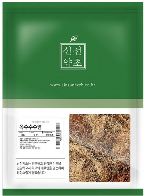 신선약초 국산 건조 옥수수수염, 100g, 1개