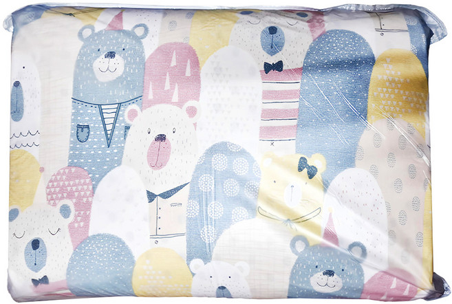 Mexsmon 美思夢 古錐嬰兒5cm乳膠床墊, 熊熊印花, 1個