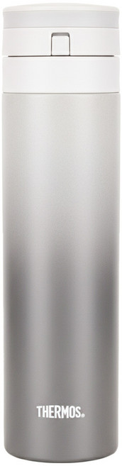 THERMOS 膳魔師 超輕量不鏽鋼真空保溫瓶 JNS-453-GGY, 漸層灰, 450ml, 1個