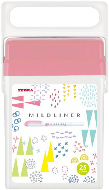 ZEBRA 斑馬牌 MILDLINER 25色螢光筆組, 多色, 1組