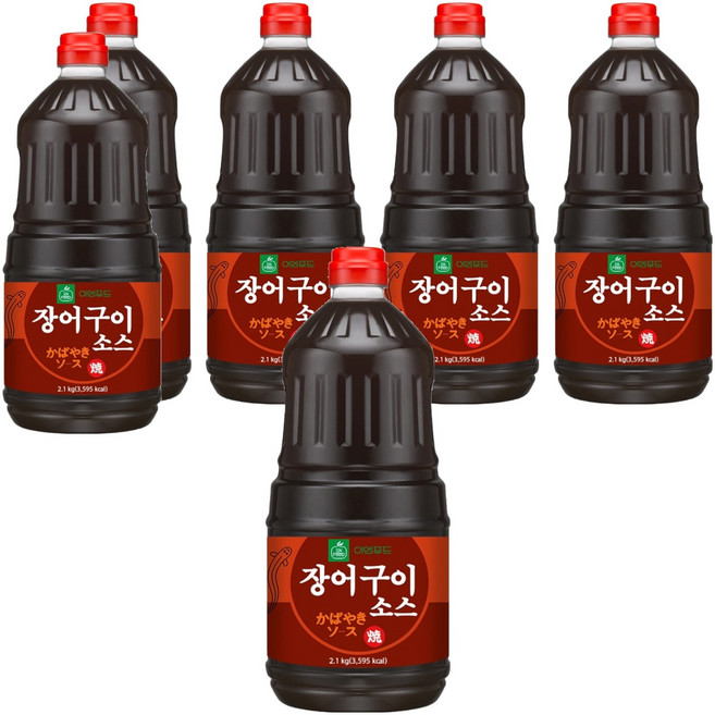이엔푸드 장어구이 소스, 2.1kg, 6개