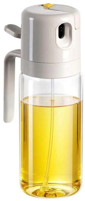 PINMOO 品沐 悅享 自動開蓋二合一玻璃油壺 白色, 1個, 550ml