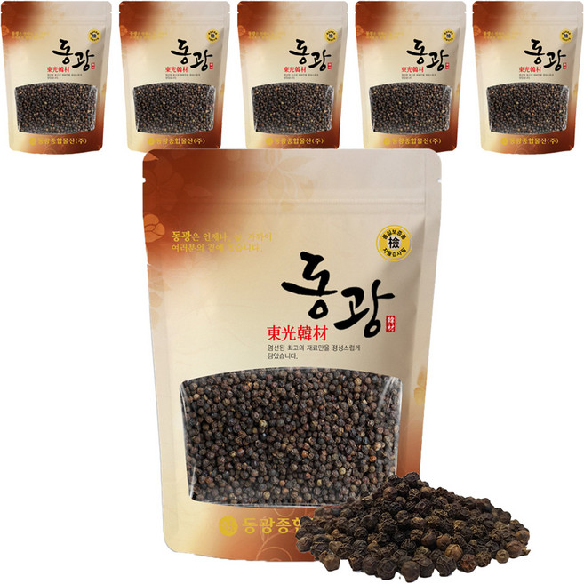 동광한방몰 리필용 통 흑후추, 200g, 6개