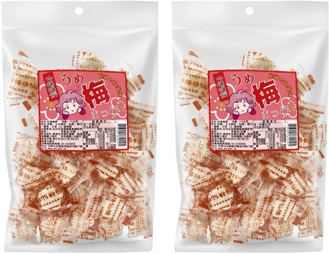 恩澤食品 仙楂梅餅, 175g, 2袋