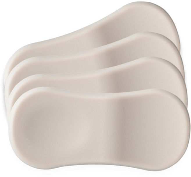 디아르 플래티넘 실리콘 수저 받침대, 오트밀베이지, 4개