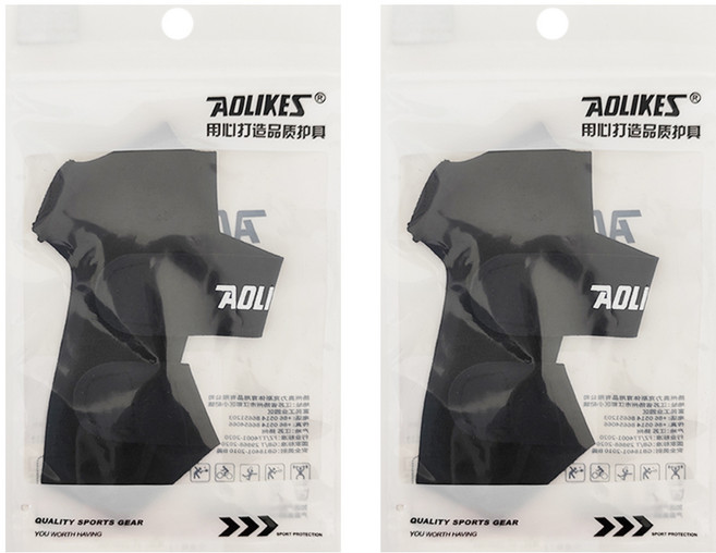 AOLIKES 奧力克斯 護腕 右 1673 20g, 黑色, 2件