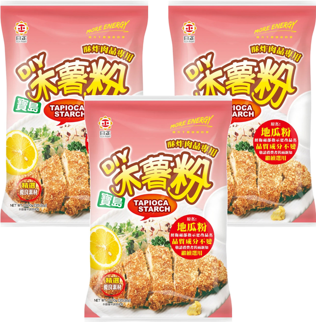日正食品 寶島木薯粉, 1kg, 3包