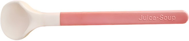 pigeon 貝親 軟質安全湯匙, 幼兒湯匙, 白色 + 粉色, 1支