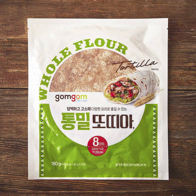 곰곰 통밀또띠아 8인치, 180g, 1개