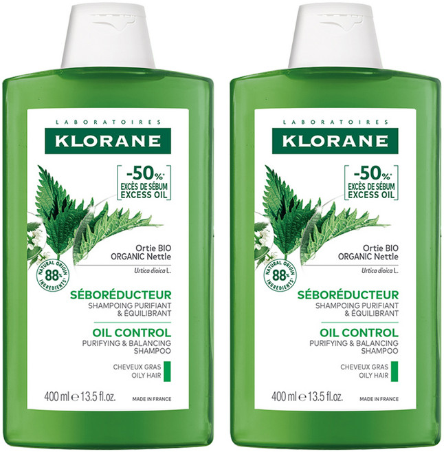 클로란 네틀 노세범 샴푸, 400ml, 2개