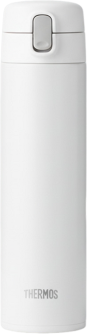 THERMOS 膳魔師 不銹鋼真空吸管保冷瓶 FJM-450, 白色, 450ml, 1個