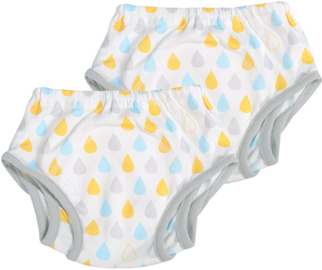 스칸디맘 뱀부 이중날개 배변훈련팬티, 워터드롭 민트, 2개