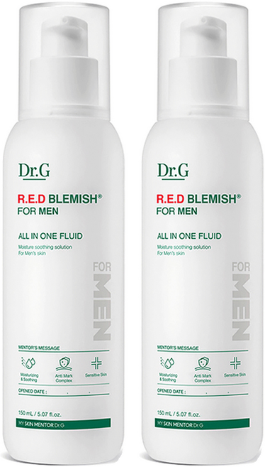 닥터지 레드 블레미쉬 포 맨 올인원 플루이드, 150ml, 2개