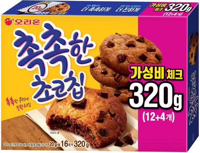 촉촉한초코칩, 320g, 1개