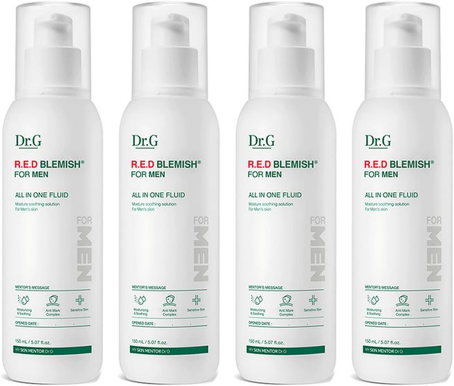 닥터지 레드 블레미쉬 포 맨 올인원 플루이드, 150ml, 4개
