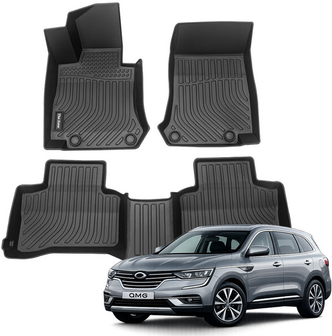 더존 입체포집 TPE 카매트 풀세트, 르노 QM6 (2016년~), 올블랙