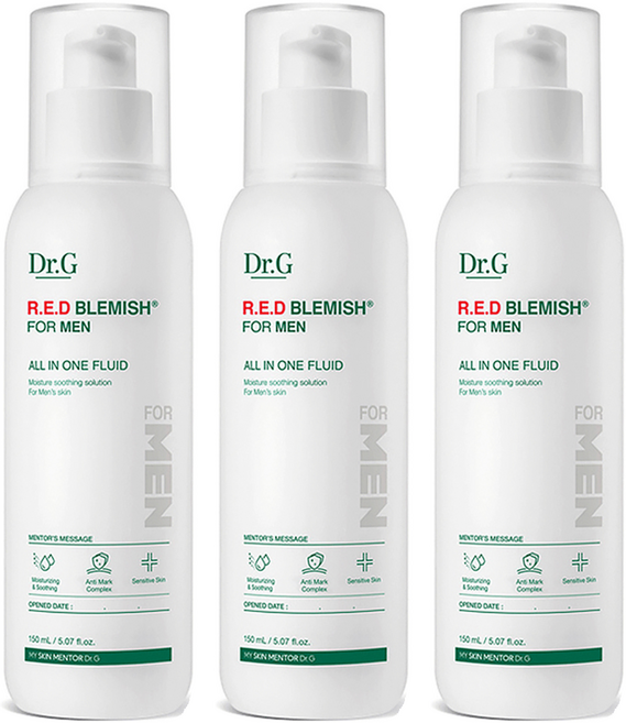 닥터지 레드 블레미쉬 포 맨 올인원 플루이드, 150ml, 3개