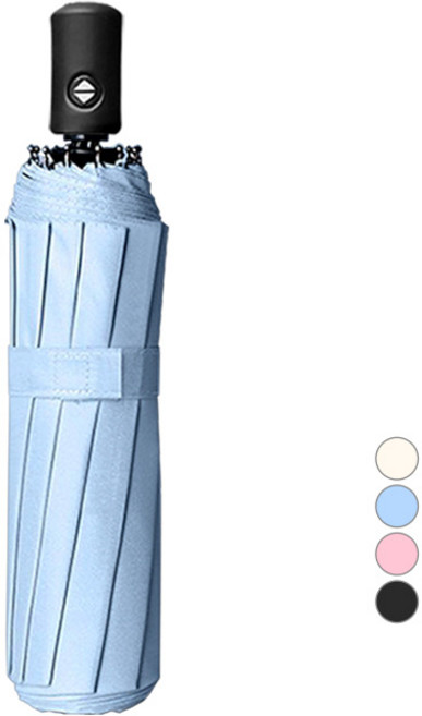 두발로 UV차단 암막 접이식 3단 자동 우산 양산