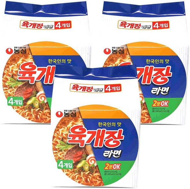 육개장 라면 116g, 12개