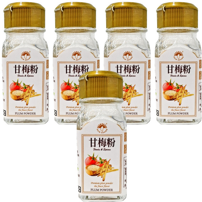 新光洋菜 甘梅粉, 40g, 5瓶