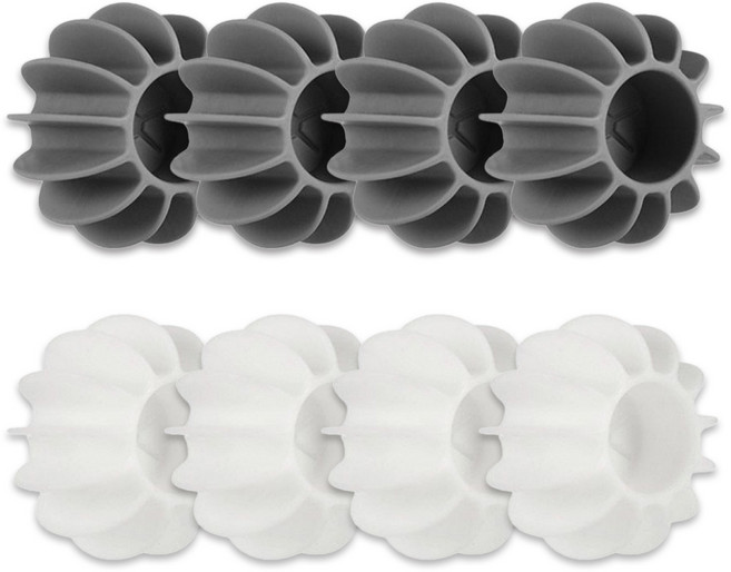 디블릭 의류 구김 엉킴 방지 실리콘 세탁볼 2종 x 4p, 혼합색상, 1세트