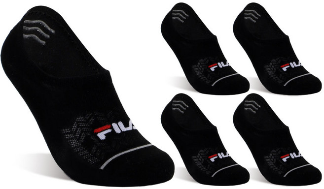 FILA 斐樂 線條網眼隱形襪 5雙組