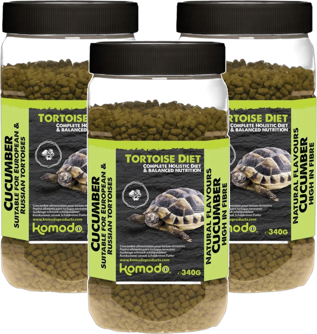 komodo 陸龜飼料 小黃瓜口味, 340g, 3罐