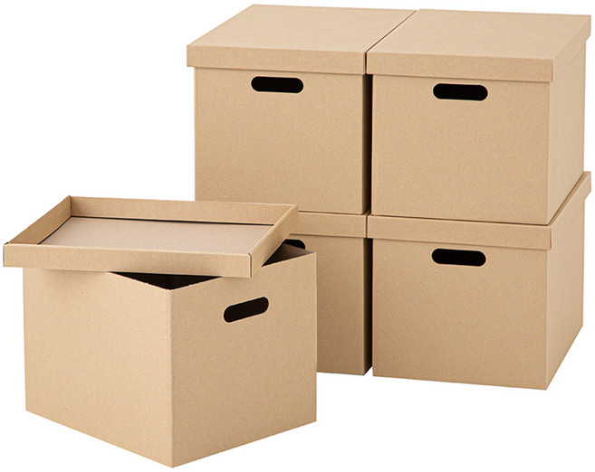 코멧 홈 무지 트렁크 대형 종이정리함, 5개