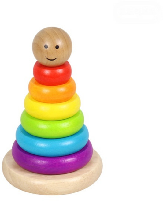 Todolibro 套圈圈堆積木製玩具, 混合, 1個