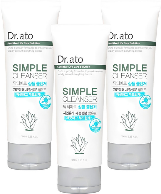 닥터아토 심플클렌저, 100ml, 3개