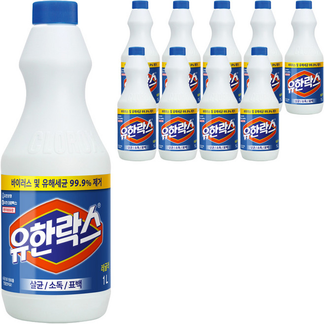 유한락스 레귤러, 1L, 10개