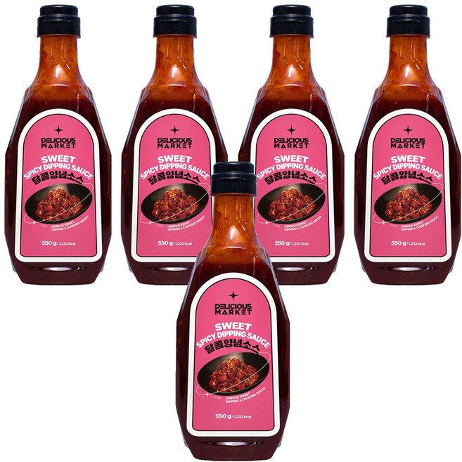 딜리셔스마켓 달콤양념소스, 550g, 5개