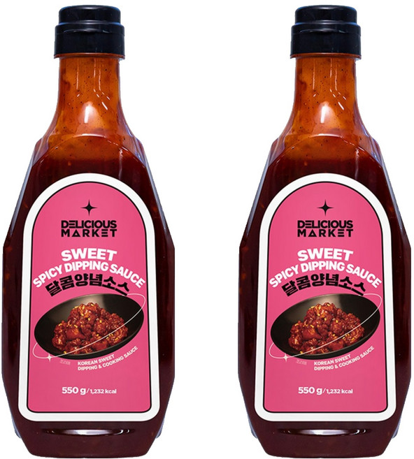 딜리셔스마켓 달콤양념소스, 550g, 2개
