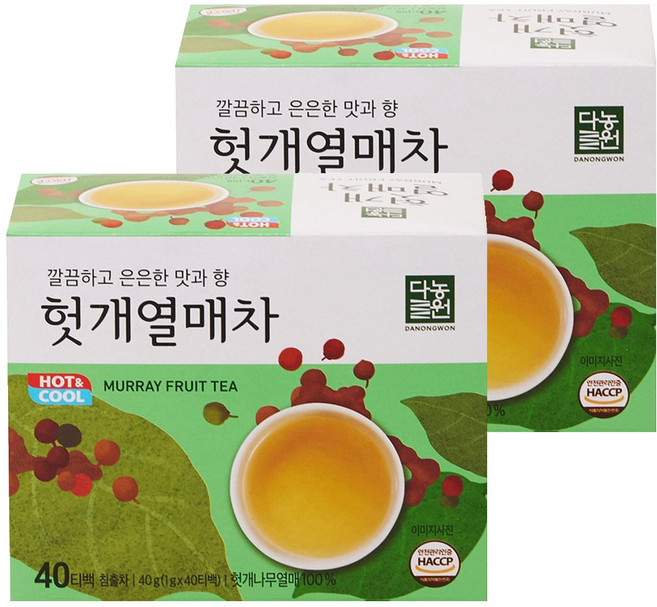 다농원 헛개열매차 티백, 1g, 40개입, 2개